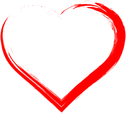 Växjöpartiets logga, ett öppet hjärta